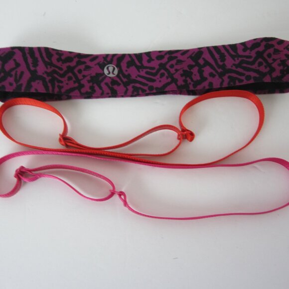 3 - Lululemon Logo Head Bands / Stretch Sweat Bands OS - Picture 3 of 3